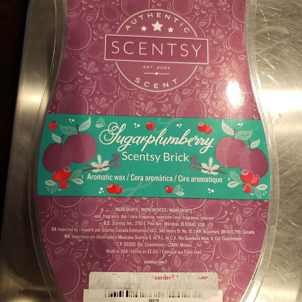 Scentsy Sugarplumberry Brick